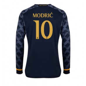 Real Madrid Luka Modric #10 Replika Udebanetrøje 2023-24 Langærmet